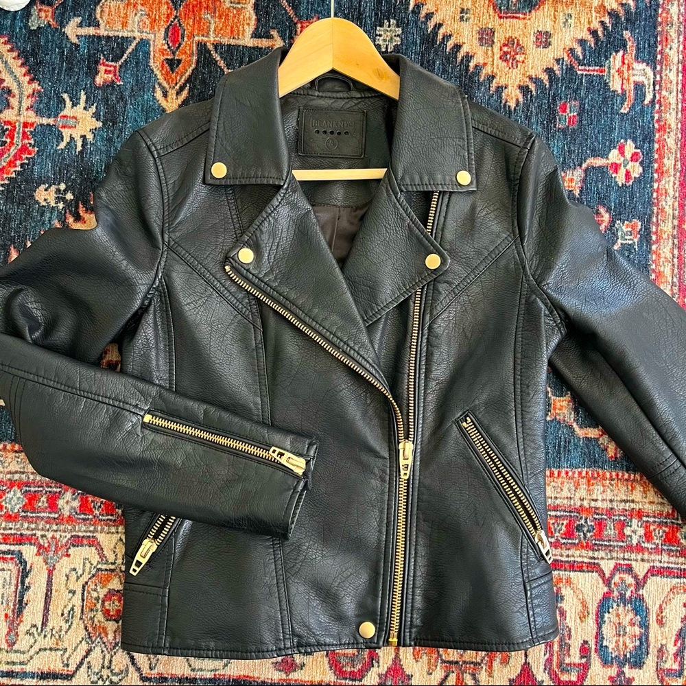 BlankNYC faux leather moto jacket